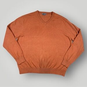 Johnston & Murphy Silk Angora Blend V Neck Sweater Mens XL Quiet luxury